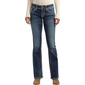 Silver Jeans Co. Women's Suki Mid Rise Curvy Fit 30/31 jeans Bootcut Jeans.